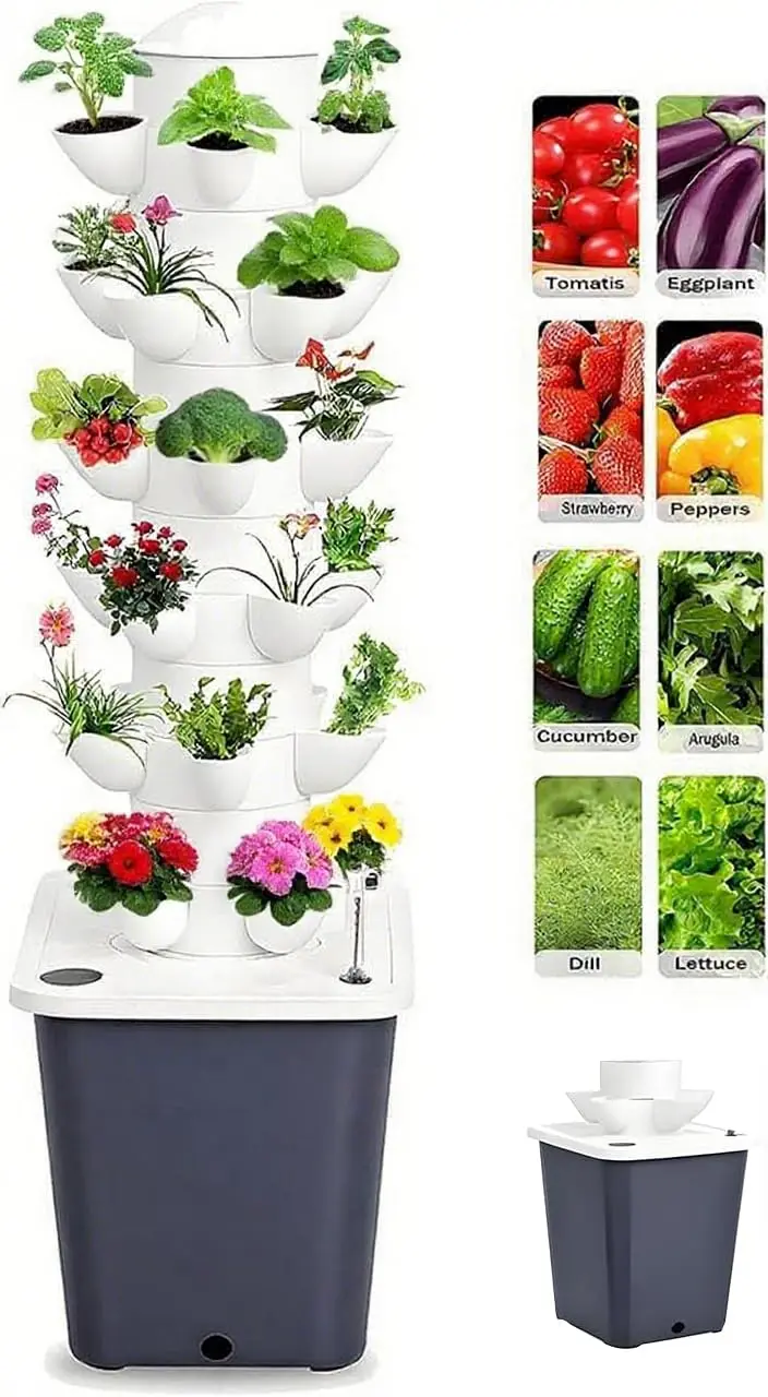 Smart Garden Indoor - Vertical Hydroponic Garden System 30 Pods