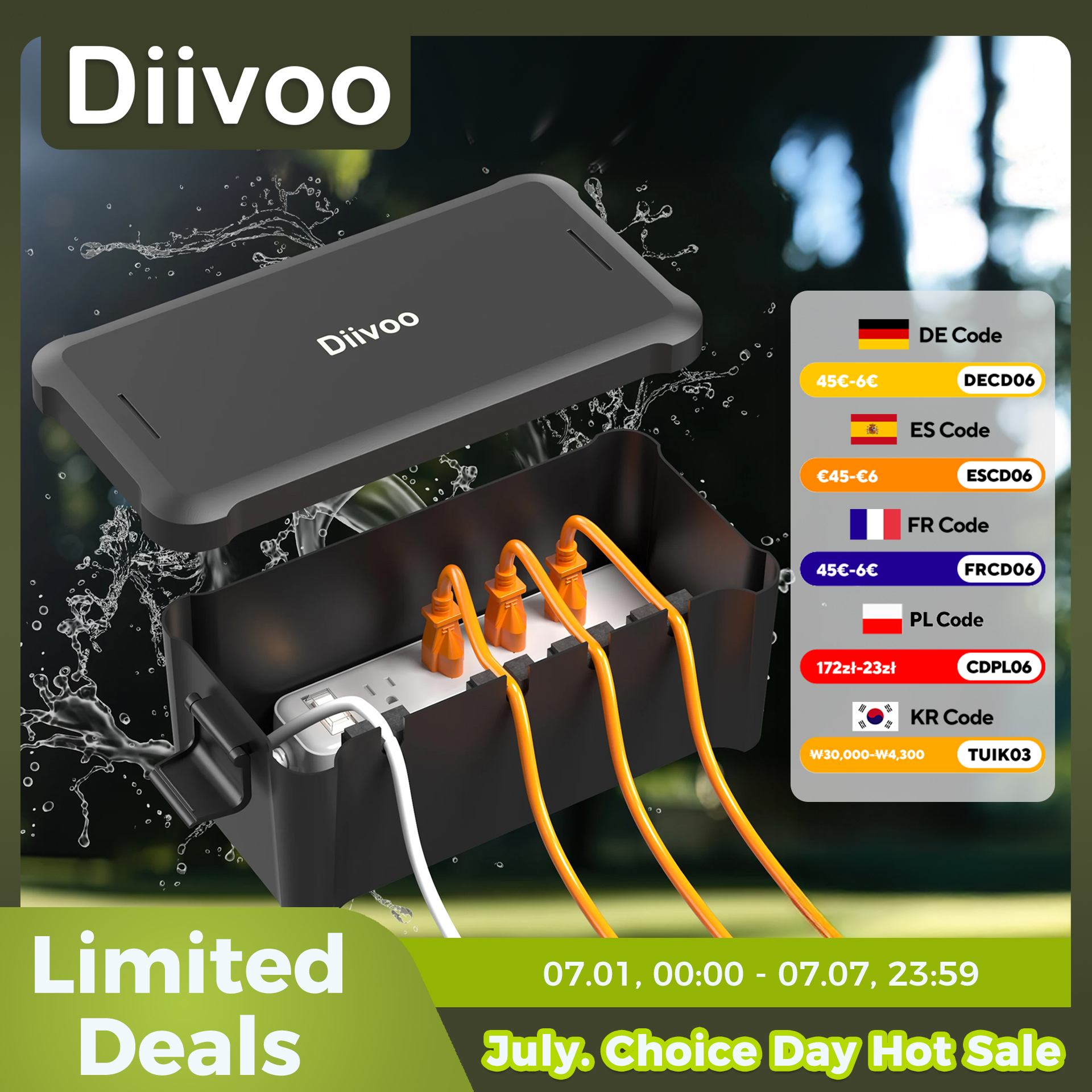 Smart Garden Storage - Diivoo Outdoor Waterproof Electrical Box Outside