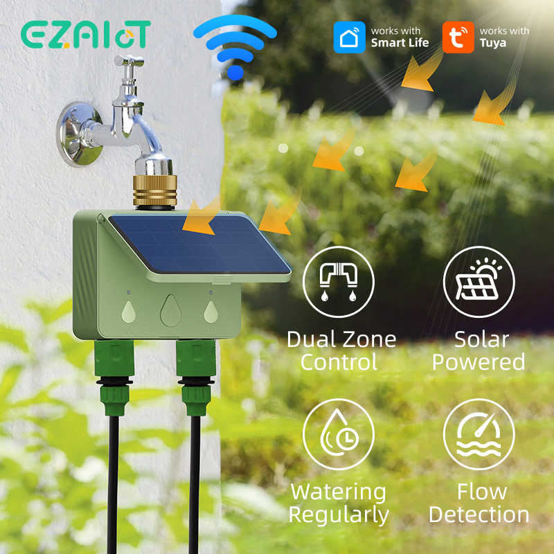Smart Zen Garden - WiFi Water Timer 2 Zone Solar