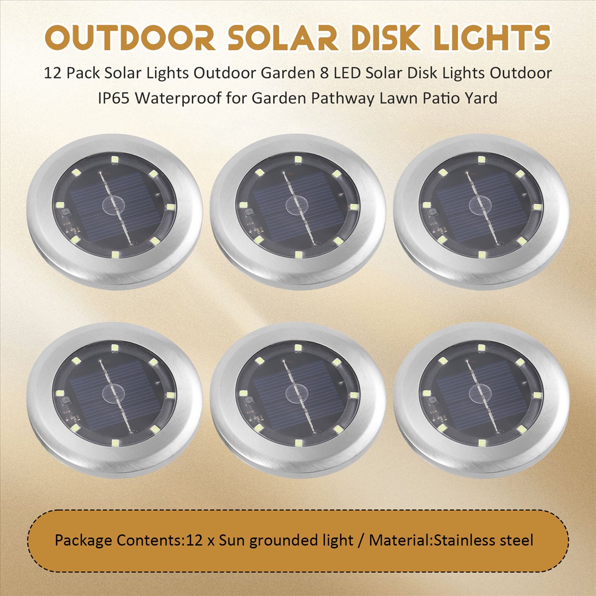 *A14E 12 Pack Solar Lights Out - Smart Zen Garden avis et prix
