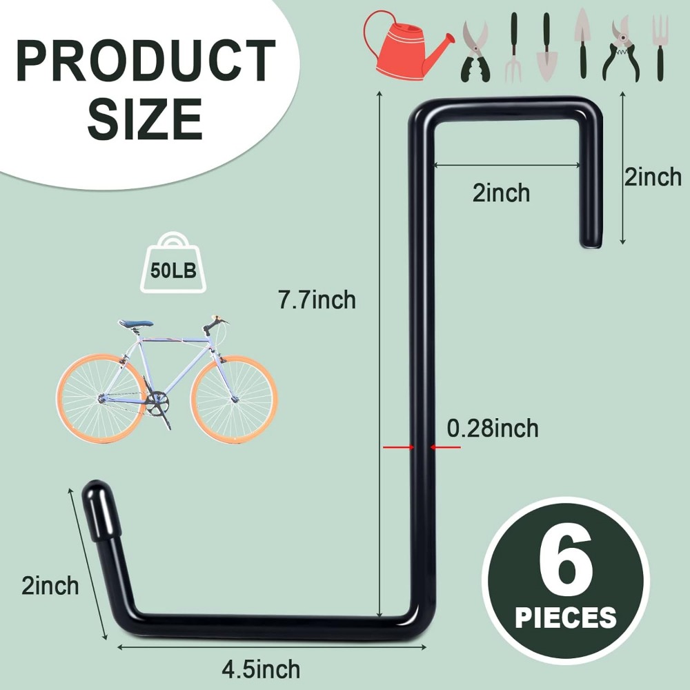 Larg 2/3/4/6/9 PCS Garage Hook - Smart Garden Storage avis et prix
