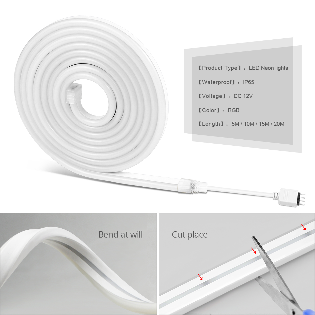 Tuya Smart Life 12V RGB Neon L - Smart Garden Youtube avis et prix