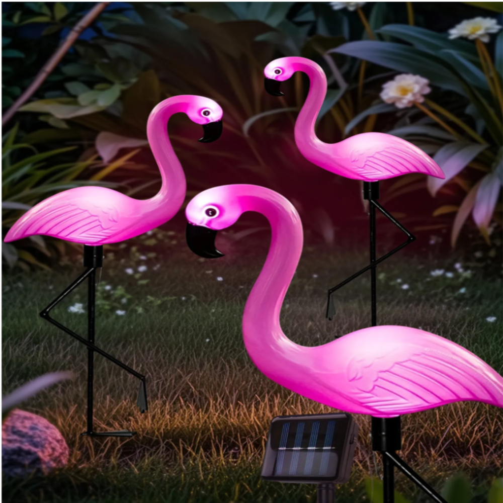 3Pcs Solar Powered Flamingo Gr - Smart Zen Garden avis et prix