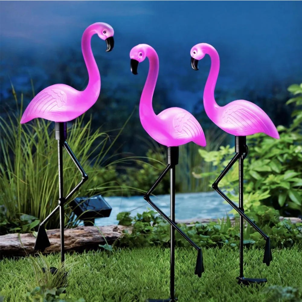 3Pcs Solar Powered Flamingo Gr - Smart Zen Garden avis et prix