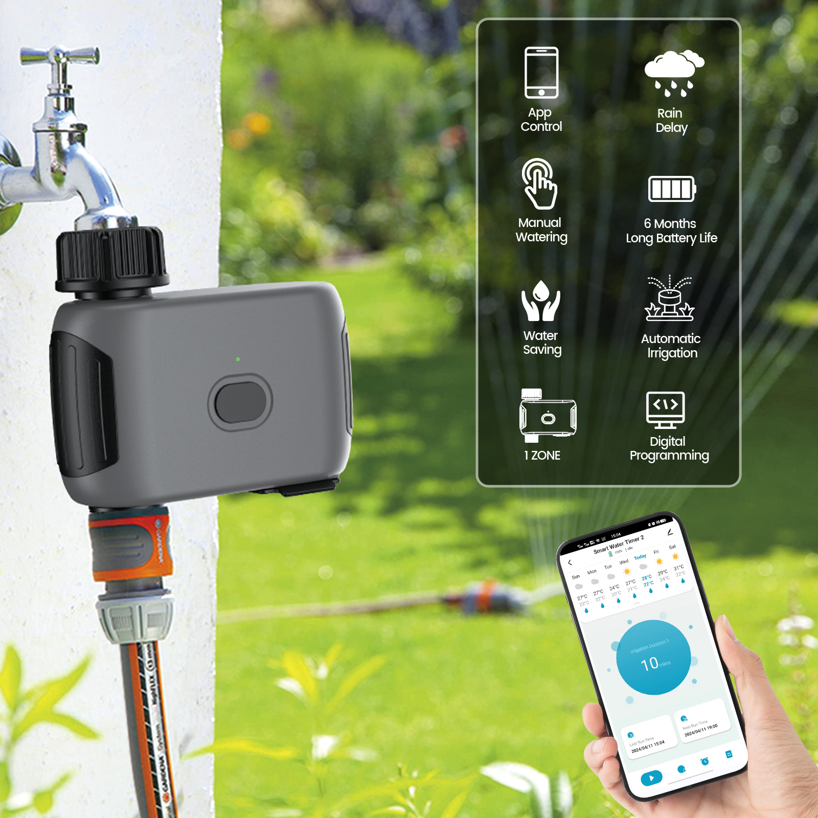 INSOMA automatic plant irrigat - Gardena Smart Irrigation Control avis et prix