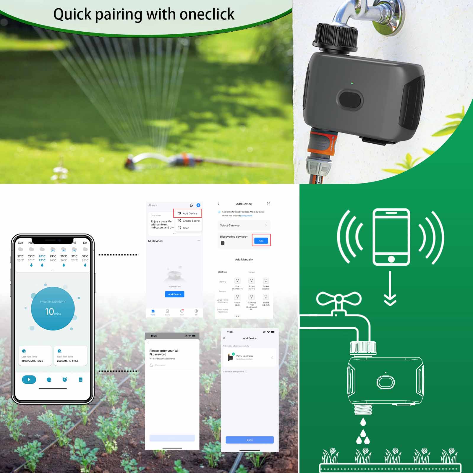 INSOMA automatic plant irrigat - Gardena Smart Irrigation Control avis et prix