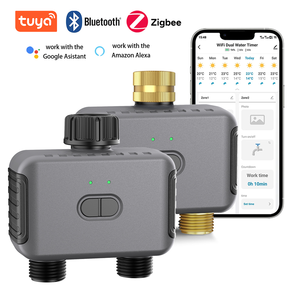 Tuya Smart Dual Water Timer Bl - Smart Garden Water avis et prix