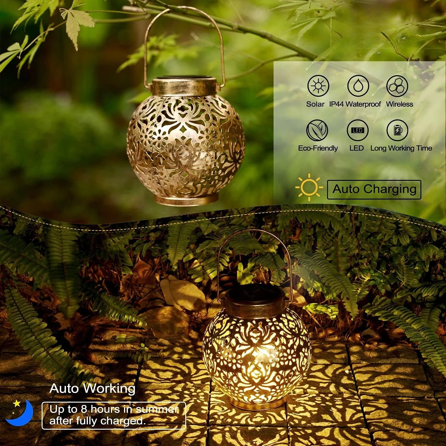 1-6PCS Moroccan Solar Lanterns - Smart Zen Garden avis et prix