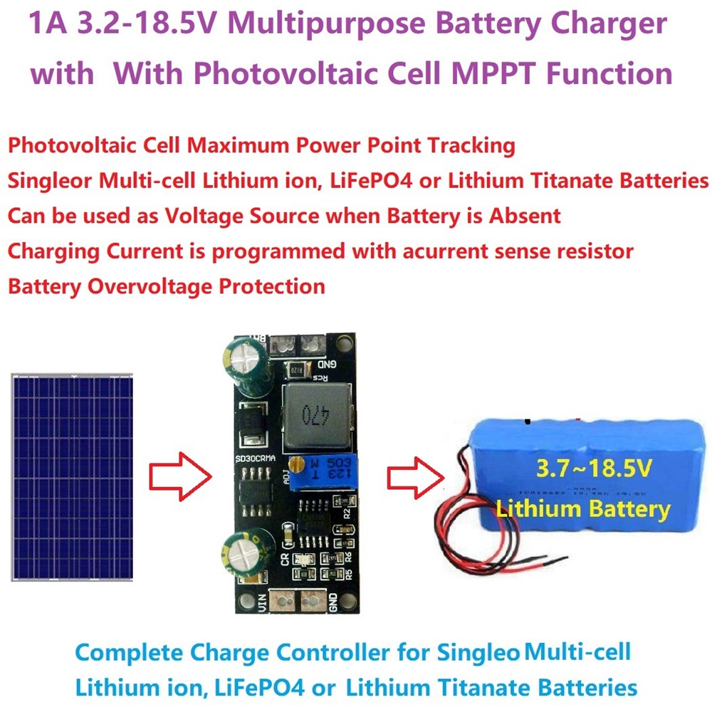 MPPT 1A LiPo Solar Charge Cont - Smart Garden Arduino avis et prix