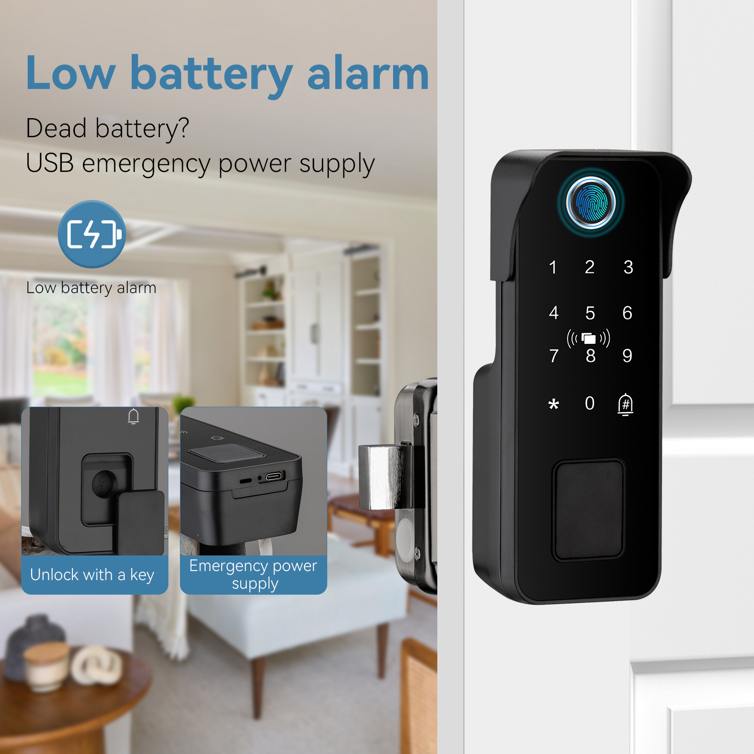 Waterproof Smart Door Lock Fin - Smart Garden Indoor avis et prix