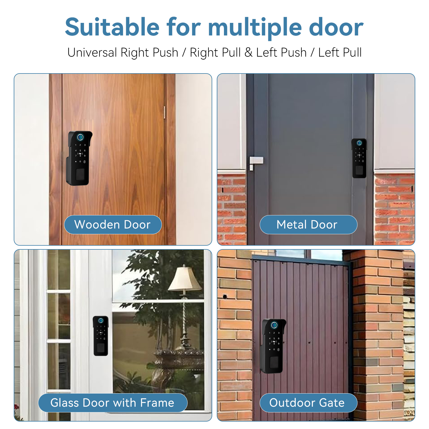 Waterproof Smart Door Lock Fin - Smart Garden Indoor avis et prix