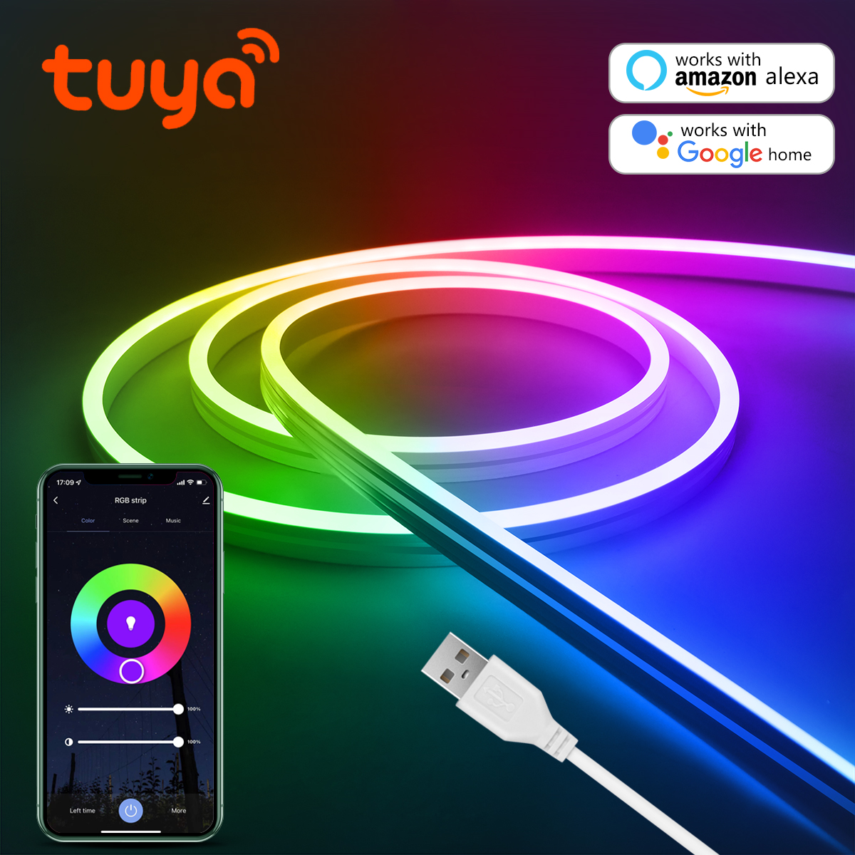 Wifi Tuya Smart Life RGB USB L - Smart Garden Youtube avis et prix