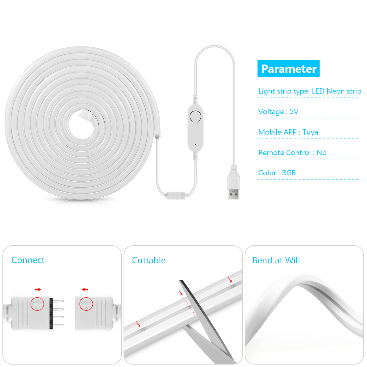 Wifi Tuya Smart Life RGB USB L - Smart Garden Youtube avis et prix