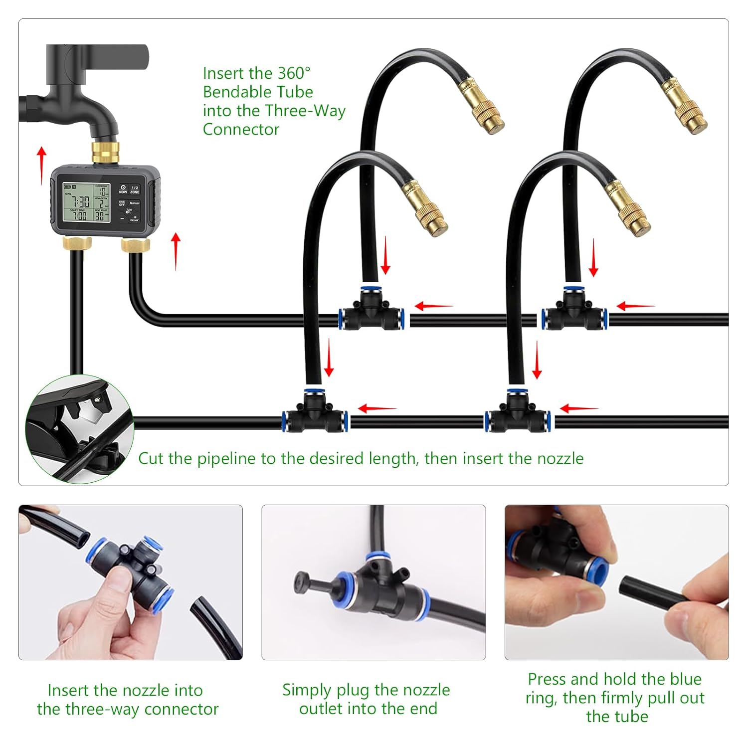 120FT Drip Irrigation System w - Smart Garden Youtube avis et prix