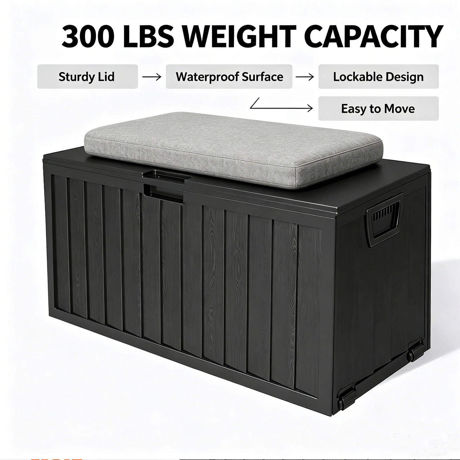 75 Gallon Outdoor Resin Deck S - Smart Garden Storage avis et prix