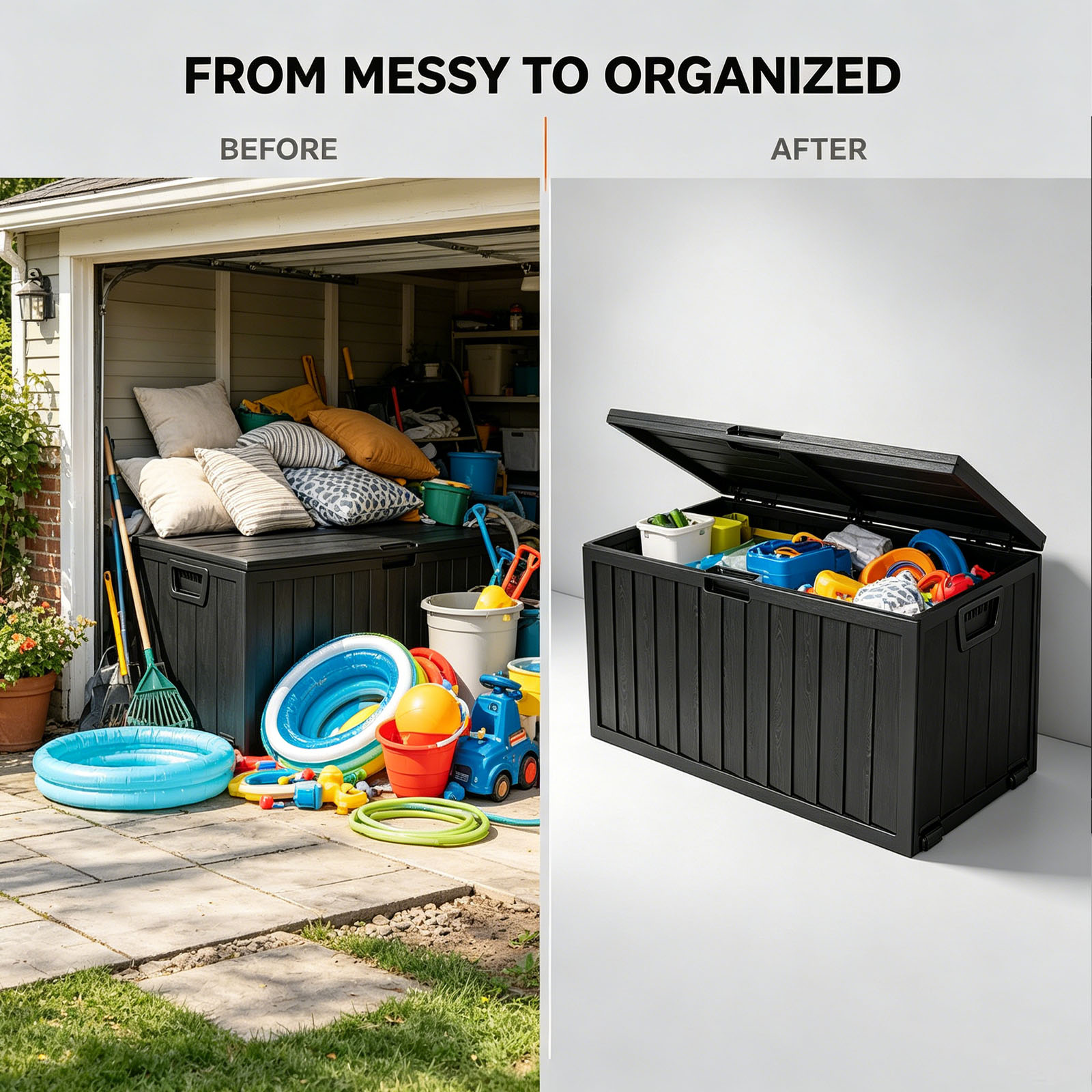 75 Gallon Outdoor Resin Deck S - Smart Garden Storage avis et prix