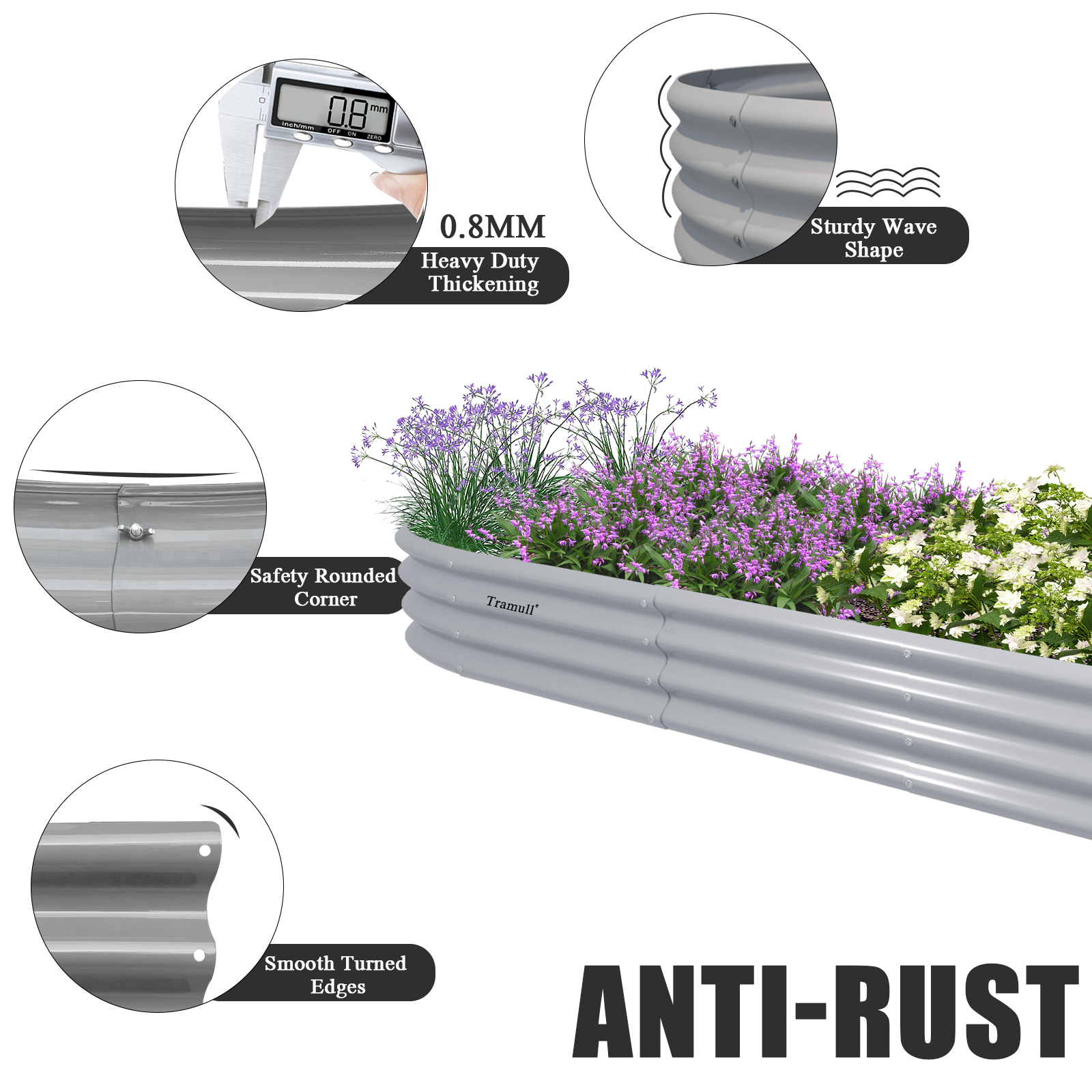 12x2x1FT Galvanized Raised Gar - Smart Garden Storage avis et prix